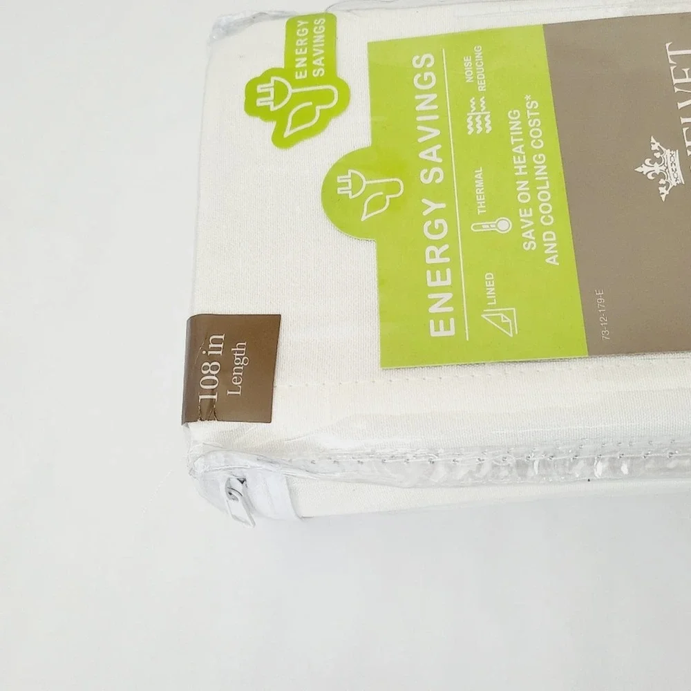 Pair package cream / white lined pinch pleat drapes / curtains